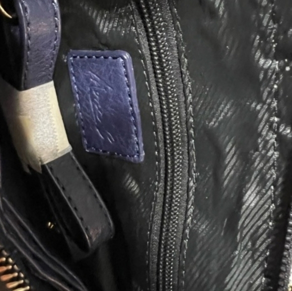 Mona B Posie Crossbody Wristlet Wallet Navy Blue - Picture 9 of 12